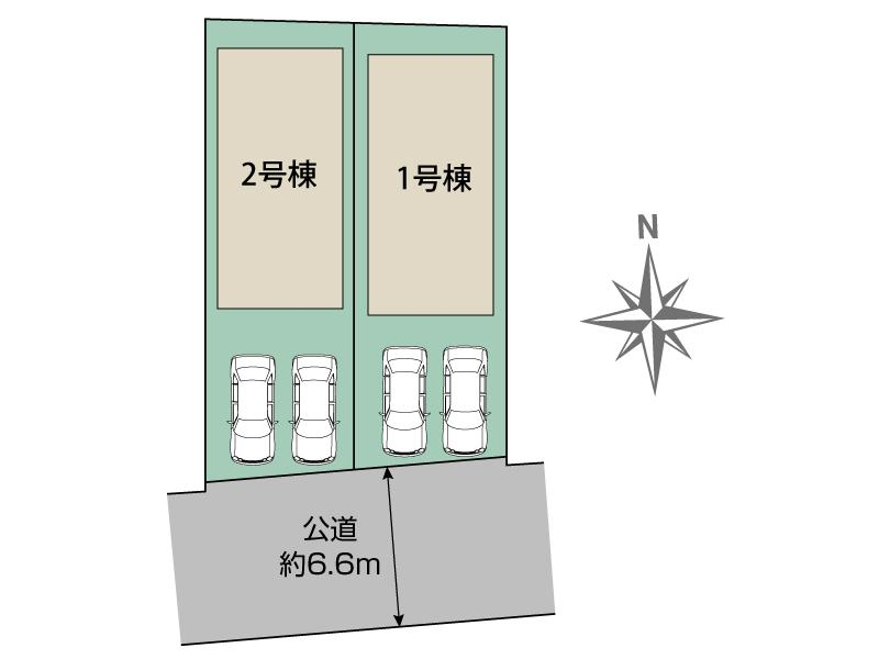 ブルーミングガーデン宝塚市末成町２棟の見取り図