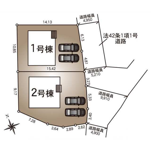 クレイドルガーデン秋田市土崎港北 第7の見取り図