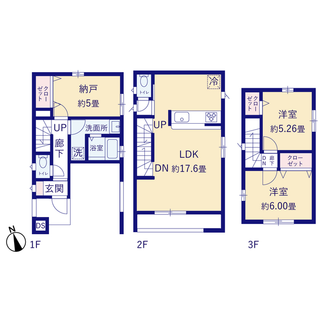 グラファーレ4233船橋市北本町２期２棟の見取り図