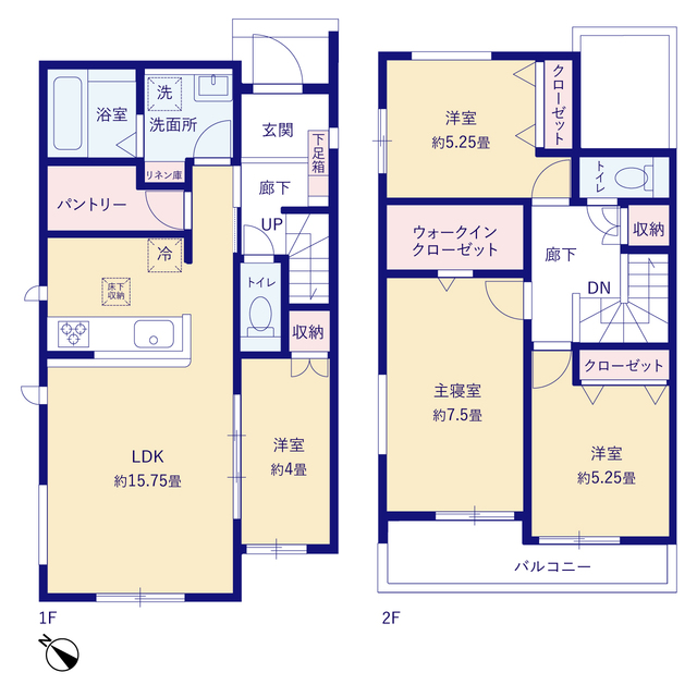 グラファーレ高浜市呉竹町４期２棟の見取り図