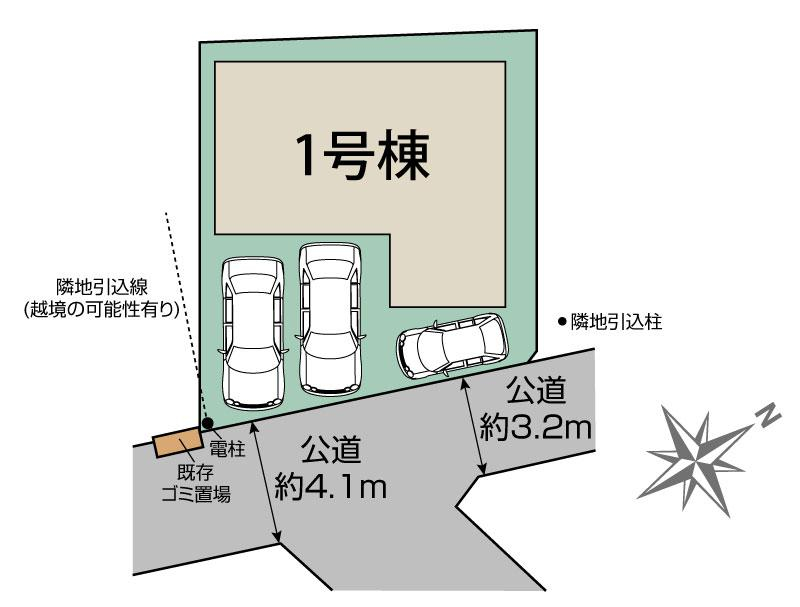 ブルーミングガーデン所沢市上安松２期１棟の見取り図
