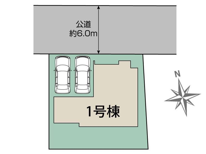 ブルーミングガーデン熊本市東区京塚本町２期１棟の見取り図