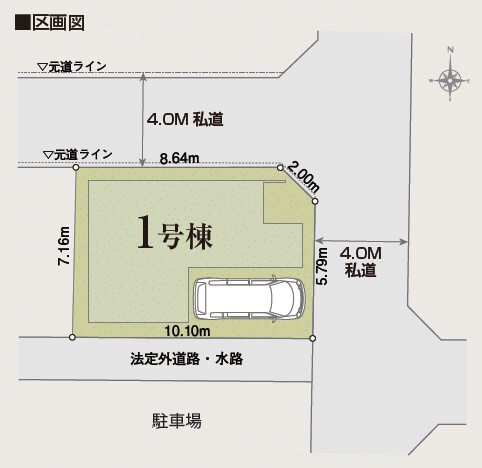 リナージュ市川曽谷７丁目　第１期の見取り図
