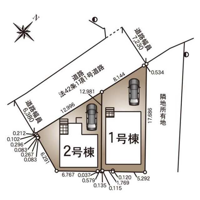 クレイドルガーデン高知市旭天神町 第1の見取り図