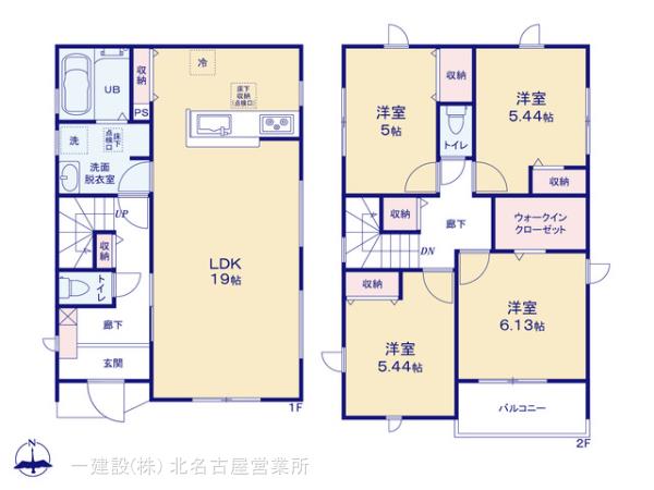 リーブルガーデン中川区新家第四の見取り図