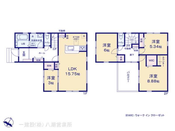 リーブルガーデン三郷市上口２期の見取り図