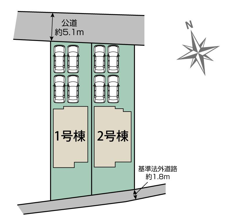 ブルーミングガーデン御殿場市川島田２棟の見取り図