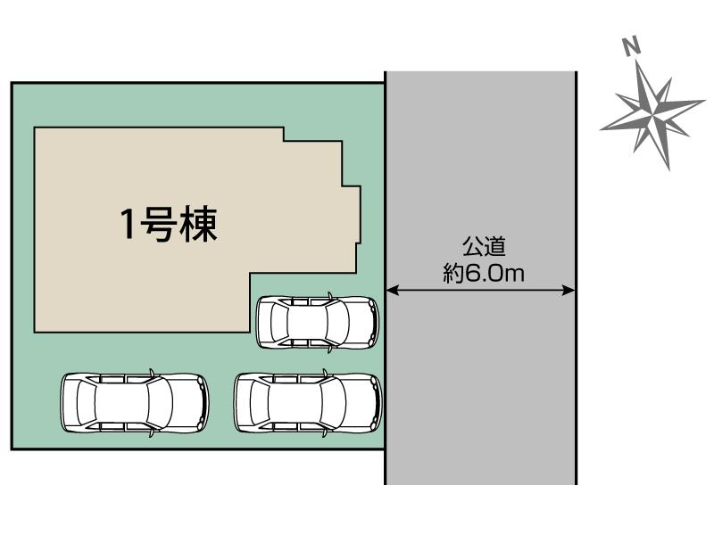 ブルーミングガーデン神戸市北区緑町７丁目２期１棟の見取り図