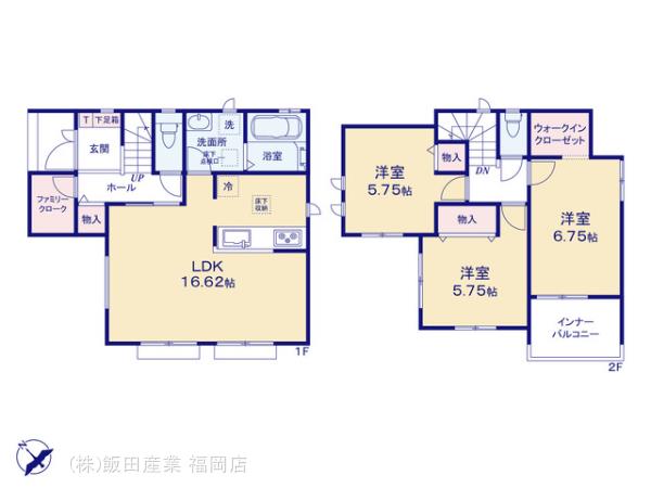ハートフルタウン東区香住ヶ丘5丁目の見取り図