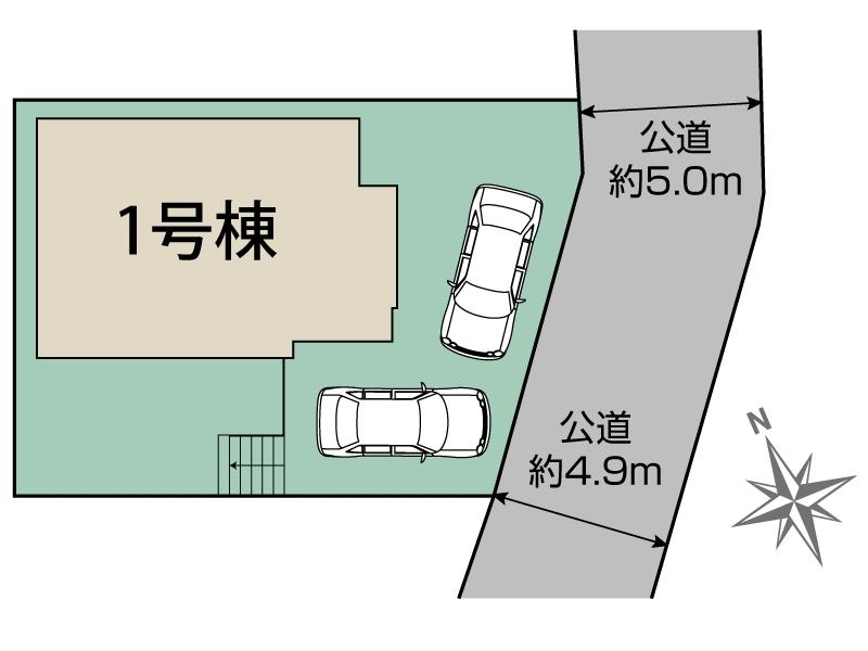 ブルーミングガーデン大和市福田１棟の見取り図