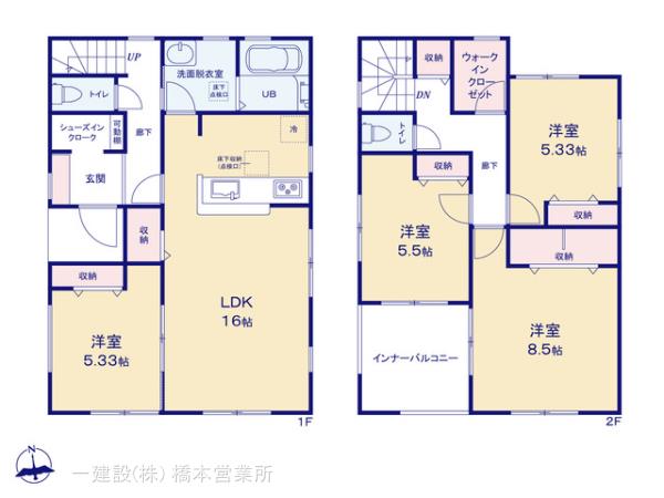 リーブルガーデン相模原西橋本第２の見取り図