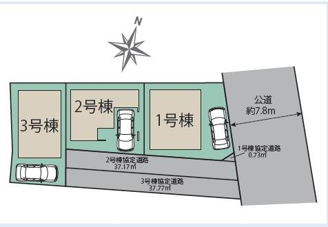ブルーミングガーデン福岡市博多区南八幡町１丁目の見取り図