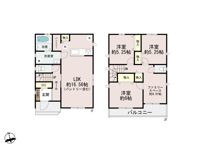 ハートフルタウン加古川平岡町高畑568番の見取り図