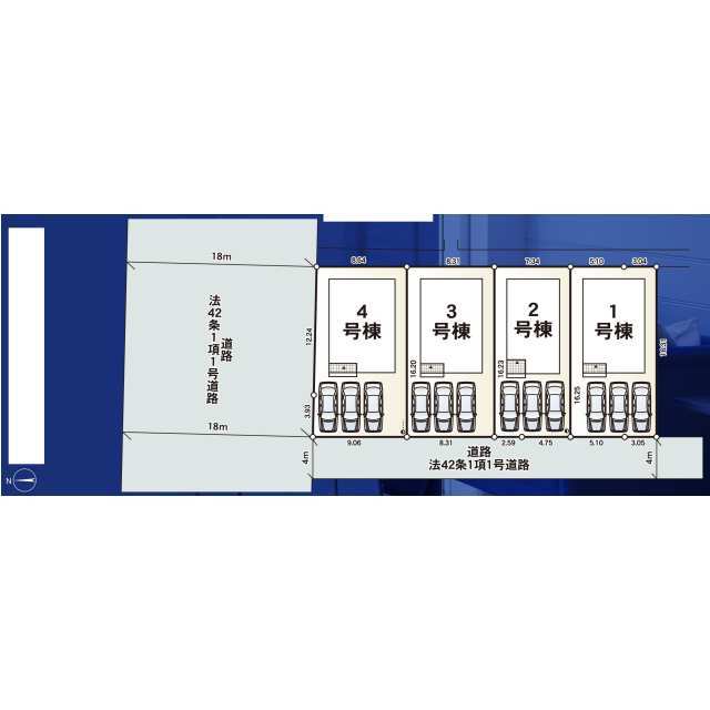クレイドルガーデン柴田町船岡 第22の見取り図