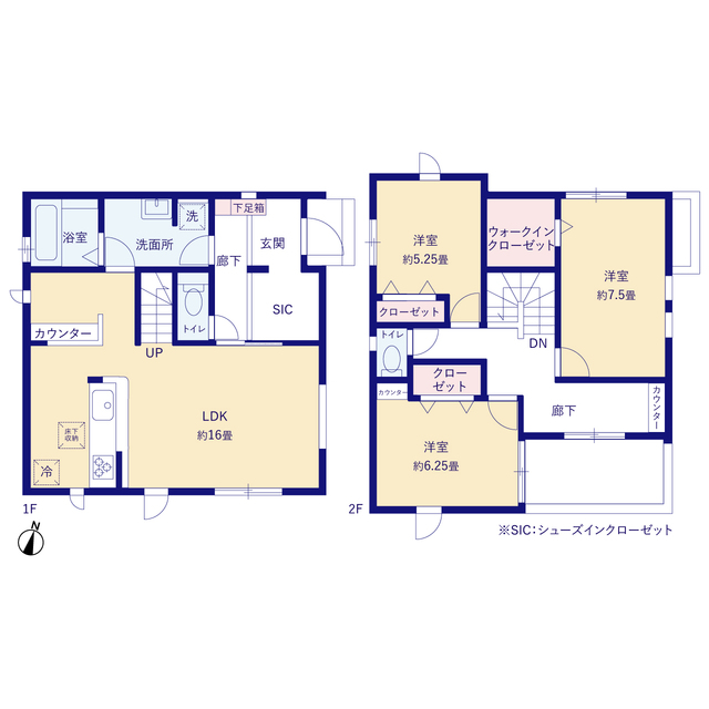 グラファーレ4227坂戸市鶴舞１４期１棟の見取り図