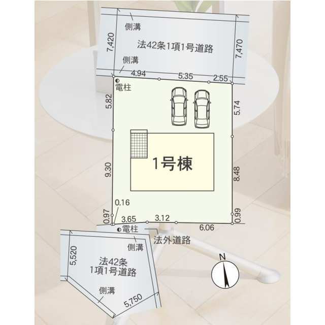 クレイドルガーデン近江八幡市武佐町 第3の見取り図