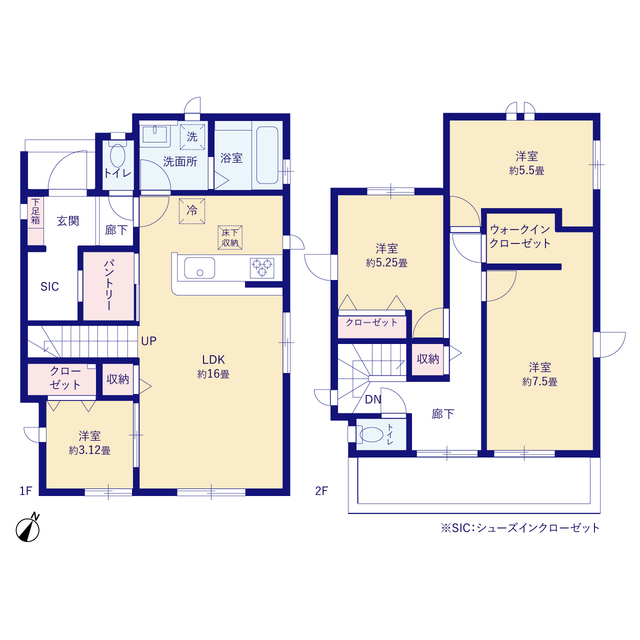 グラファーレ4267川越市南大塚１３期１１棟の見取り図