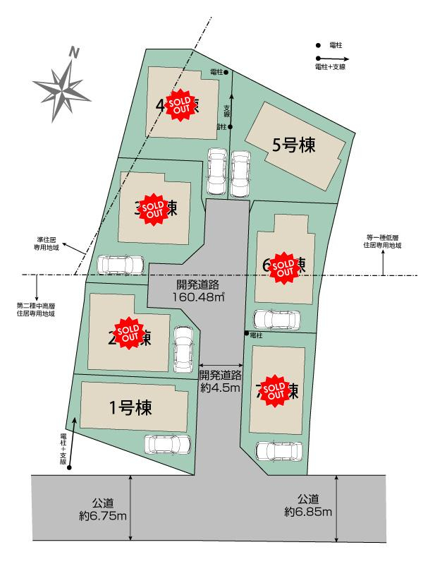 ブルーミングガーデン稲城市東長沼７棟の見取り図
