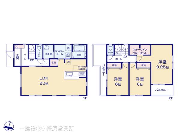 リーブルガーデン河合町泉台２丁目３期の見取り図