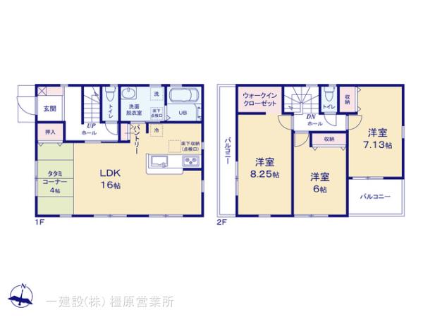 リーブルガーデン河合町泉台２丁目３期の見取り図