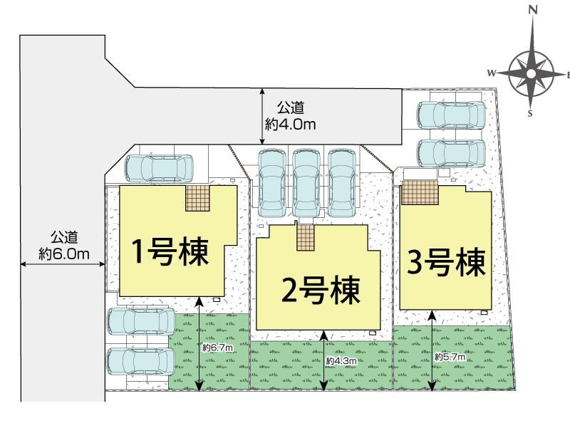 ブルーミングガーデン岡山市中区海吉２期３棟の見取り図