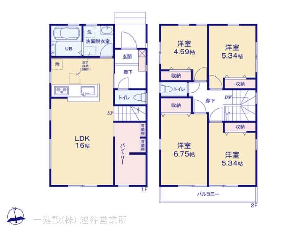 リーブルガーデン岩槻区平林寺第２の見取り図