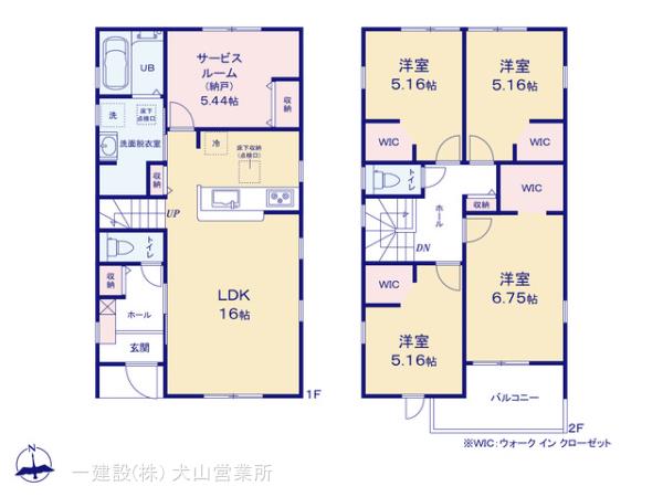 リーブルガーデン春日井市田楽町郷中の見取り図