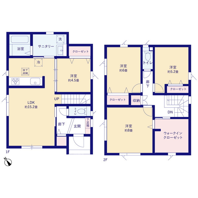 グラファーレ4351札幌市新琴似１１期２棟の見取り図