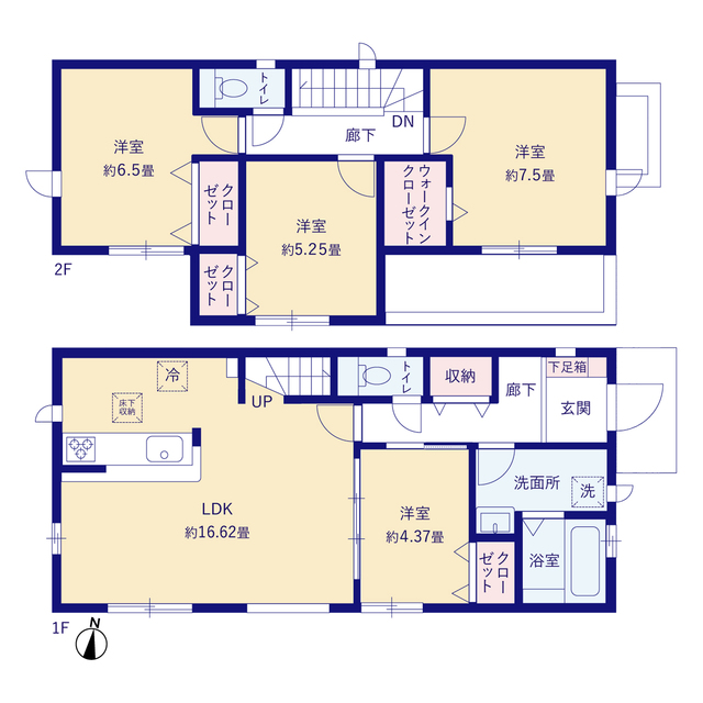 グラファーレ4215市川市相之川１棟の見取り図