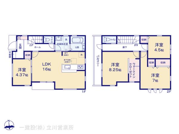 リーブルガーデン東大和芋窪第１２期の見取り図