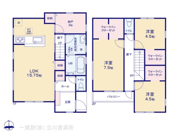 リーブルガーデンあきる野牛沼第４期の見取り図