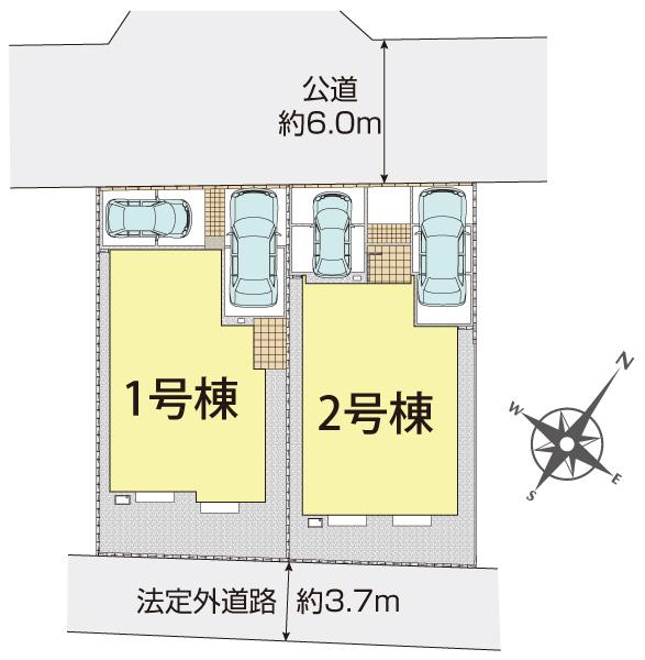 ブルーミングガーデン千葉市若葉区千城台東４丁目２棟の見取り図