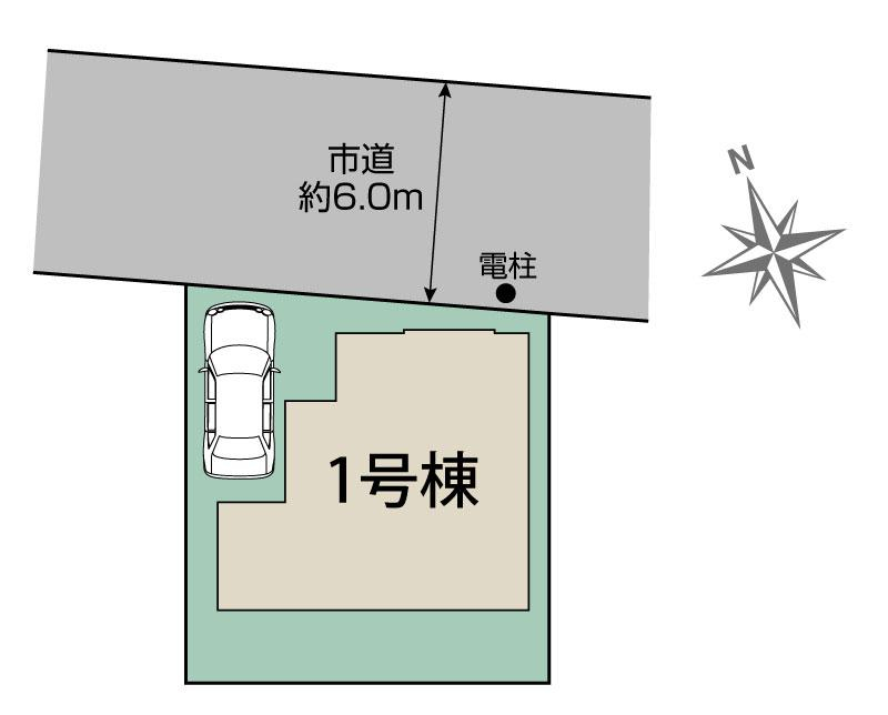ブルーミングガーデン日野市日野本町５丁目１棟の見取り図