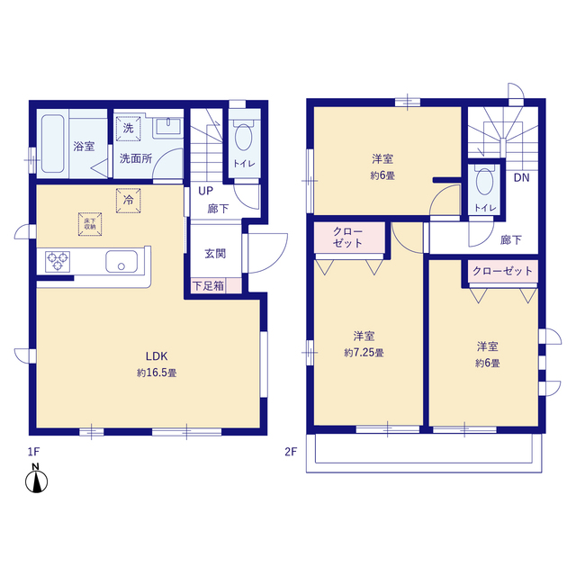 グラファーレ4307松戸市西馬橋８期１棟の見取り図