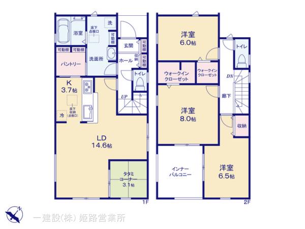 リーブルガーデン加東市下滝野5期の見取り図