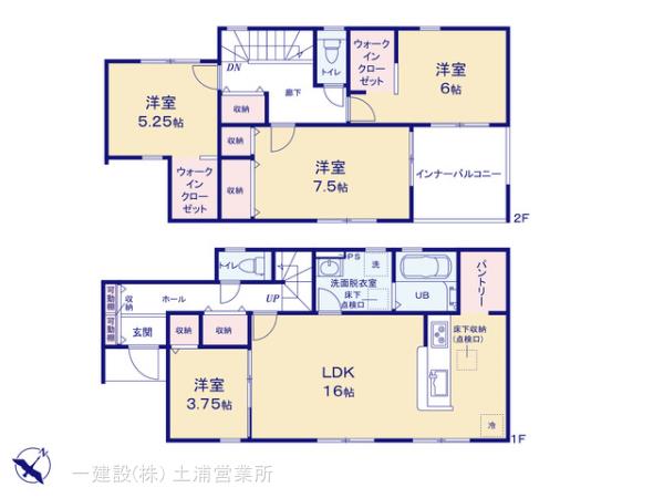 リーブルガーデン第１常総市東野原の見取り図