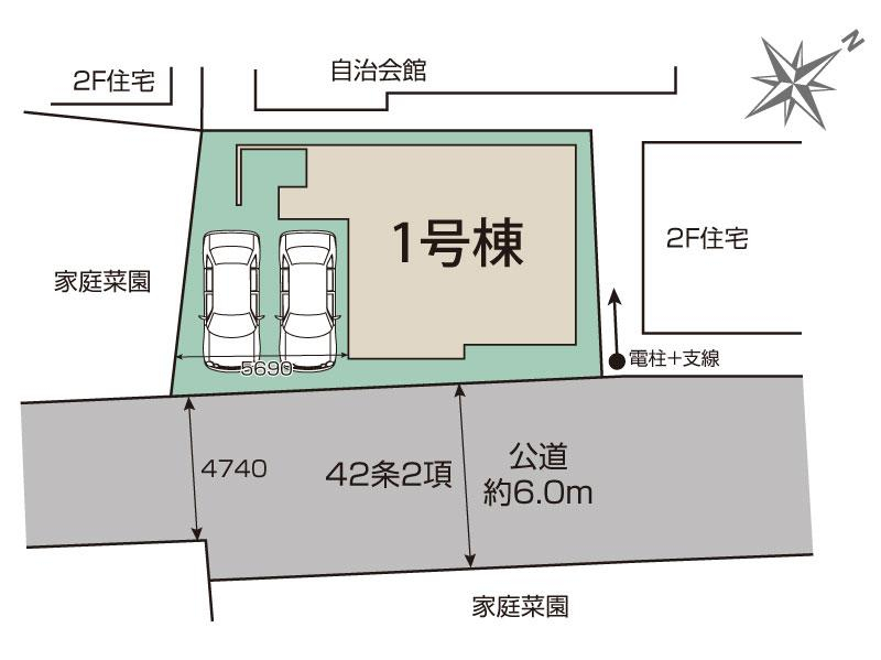 ブルーミングガーデン越谷市七左町７丁目　１棟の見取り図