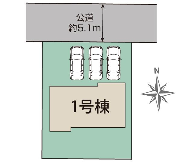 ブルーミングガーデン高崎市吉井町長根１棟の見取り図