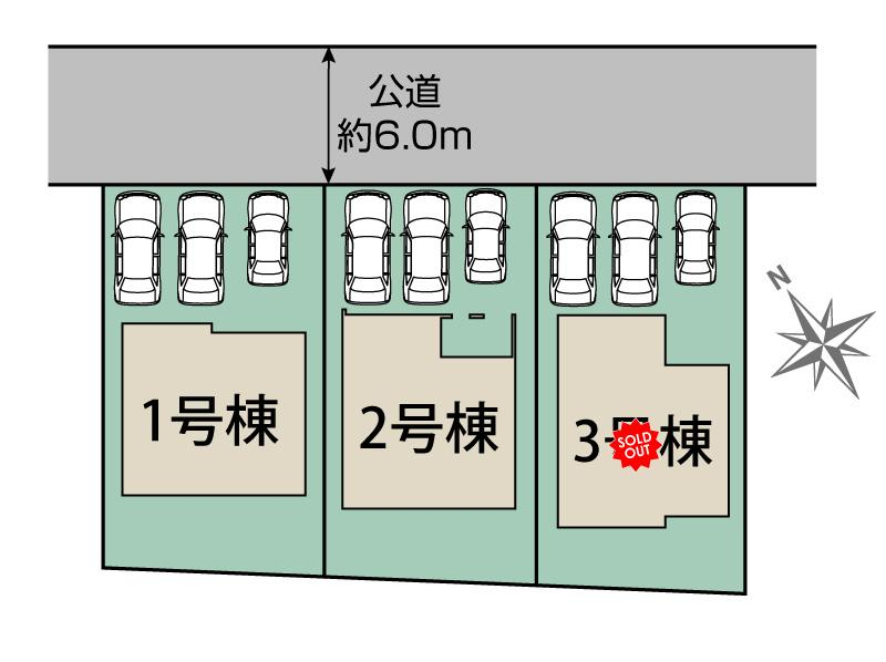 ブルーミングガーデン千葉市緑区誉田町１丁目３棟の見取り図