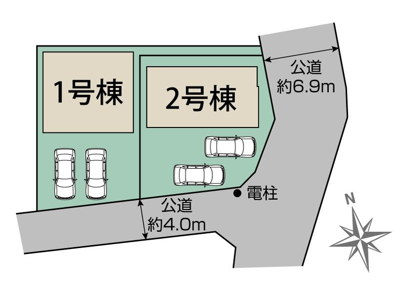 ブルーミングガーデン三島市谷田２棟の見取り図