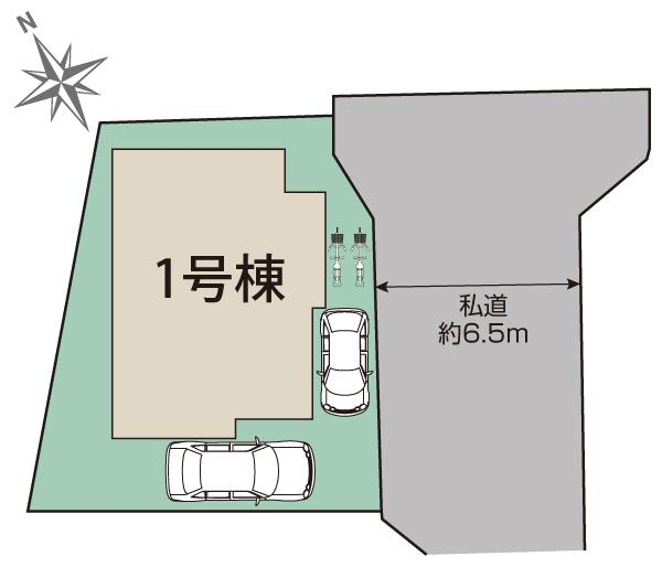 ブルーミングガーデン東広島市西条町寺家１棟の見取り図