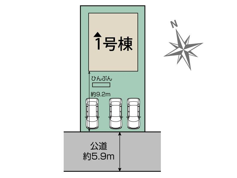 ブルーミングガーデン中城村南上原２期１棟の見取り図