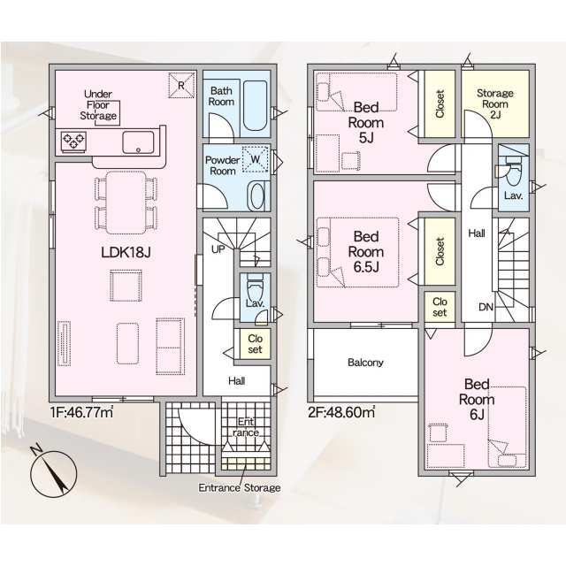 クレイドルガーデン枚方市津田元町 第7の見取り図