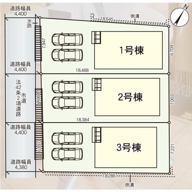 クレイドルガーデン交野市私市 第13の見取り図