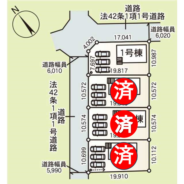クレイドルガーデン大泉町吉田 第12の見取り図