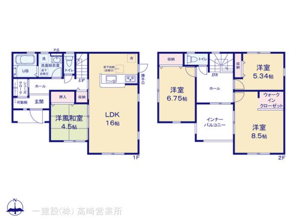 リーブルガーデン高崎石原町第２４の見取り図