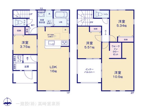 リーブルガーデン高崎石原町第２４の見取り図