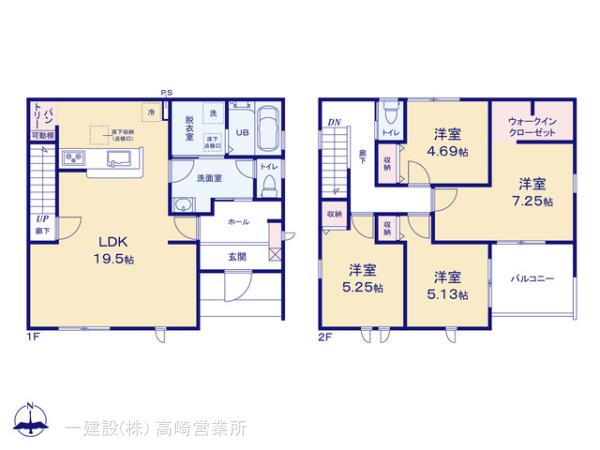 リーブルガーデン高崎石原町第２４の見取り図
