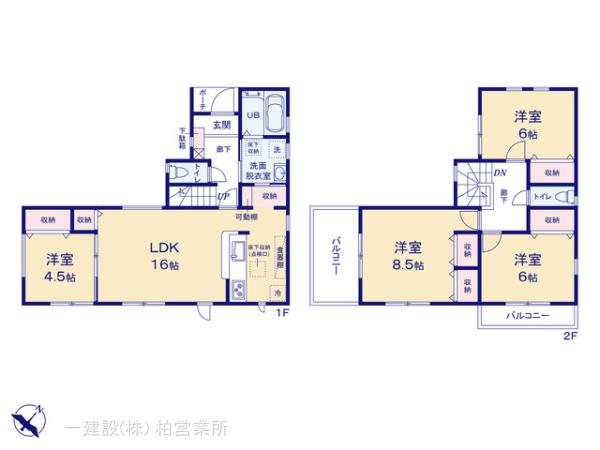 リーブルガーデン船橋市松が丘４期の見取り図