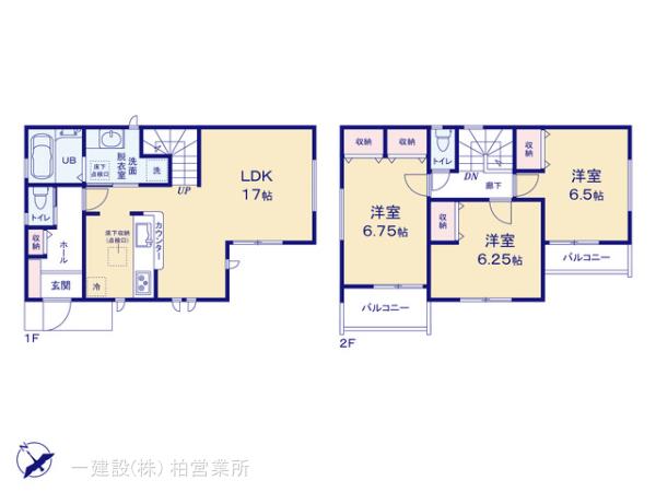 リーブルガーデン宮久保１丁目の見取り図